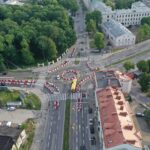 20.05.2024. Kielce. Tymczasowe rondo u zbiegu ulic Ogrodowej, Seminaryjskiej i Jana Pawła II / Fot. Jarosław Kubalski - Radio Kielce