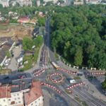 20.05.2024. Kielce. Tymczasowe rondo u zbiegu ulic Ogrodowej, Seminaryjskiej i Jana Pawła II / Fot. Jarosław Kubalski - Radio Kielce