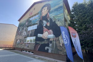 05.05.2024. Połaniec. Mural upamiętniający Tadeusza Kościuszkę. / Fot. Grażyna Szlęzak - Radio Kielce