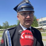 04.05.2024. Sandomierz. Dzień Strażaka. Na zdjęciu: Marcin Piwnik - starosta sandomierski. / Fot. Grażyna Szlęzak - Radio Kielce