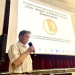 22.05.2024. Rudki. Gminny Ośrodek Kultury, Sportu i Turystyki. Włodzimierz Szczałuba, dyrektor Muzeum Starożytnego Hutnictwa Świętokrzyskiego w Nowej Słupi / Fot. Dorota Klusek - Radio Kielce