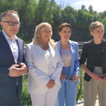 13.05.2024 Kielce. Konferencja prasowa inaugurująca kampanię kandydatki KO na posłankę do Parlamentu Europejskiego Małgorzaty Wilk-Grzywny. / Fot. Aleksandra Kwaśniewska - Radio Kielce