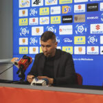28.05.2024. Kielce. Konferencja prezesa Korony Kielce. Na zdjęciu: Łukasz Jabłoński - prezes Korony Kielce / Fot. Aleksandra Kwaśniewska - Radio Kielce