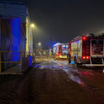 Pożar na terenie kopalni w gminie Morawica