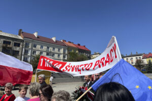 1.05.2024. Ostrowiec Świętokrzyski. Obchody Święta Pracy / Fot. Patryk Wójcik - Radio Kielce