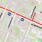 Kielce. Ulica Seminaryjska. Schemat organizacji ruchu / źródło: MZD Kielce