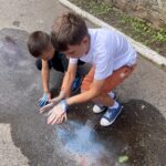 400 odbitych dłoni na 400-lecie Starachowic - Radio Kielce 05.06.2024. Starachowice. Akcja odbicia 400 dłoni na ścianie tunelu pieszego pod Aleją Armii Krajowej / Fot. Anna Głąb - Radio Kielce