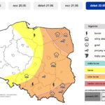 Prognoza burzowa 22 czerwca. / Źródło: IMGW-PIB