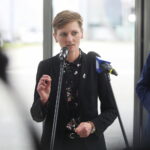 14.06.2024. Kielce. Targi Kielce. Konferencja prasowa. Na zdjęciu: Agata Wojda - prezydent Kielc / Fot. Wiktor Taszłow - Radio Kielce