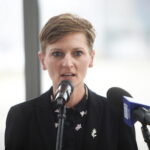 14.06.2024. Kielce. Targi Kielce. Konferencja prasowa. Na zdjęciu: Agata Wojda - prezydent Kielc / Fot. Wiktor Taszłow - Radio Kielce