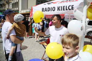 23.06.2024. Kielce. Stoisko Radia Kielce podczas Święta Kielc. / Fot. Wiktor Taszłow - Radio Kielce