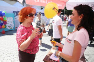 23.06.2024. Kielce. Stoisko Radia Kielce podczas Święta Kielc. / Fot. Wiktor Taszłow - Radio Kielce