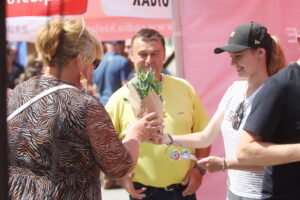 23.06.2024. Kielce. Stoisko Radia Kielce podczas Święta Kielc. / Fot. Wiktor Taszłow - Radio Kielce