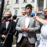 26.06.2024. Kielce. Konferencja radnych Prawa i Sprawiedliwości. Na zdjęciu: Marcin Stępniewski / Fot. Wiktor Taszłow - Radio Kielce