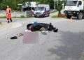 Wypadek w Staszowie. Kierowca skutera ciężko ranny