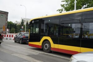 07.06.2024. Kielce. Wypadek z udziałem autobusu MPK / Fot. Aleksandra Kwaśniewska - Radio Kielce