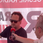 28.06.2024. Sandomierz. 21. Festiwal Filmów i Spotkań Niezwykłych. Na zdjęciu Jan Holoubek. / Fot. Piotr Michalski - Radio Kielce