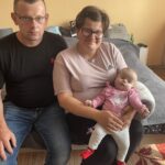 Zuzia Maciejko z rodzicami / Fot. Grażyna Szlęzak – Radio Kielce