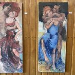 29.06.2024. Sandomierz. Prace artystów ze stowarzyszenia Emocjonaliści z Warszawy w Muzeum Historii Polskiego Ruchu Ludowego / Fot. Grażyna Szlęzak - Radio Kielce