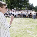 21.06.2024 Kielce. Szkoła Podstawowa nr 4. Zakończenie roku szkolnego. na zdjęciu prezydent Kielc Agata Wojda / Fot. Jarosław Kubalski - Radio Kielce
