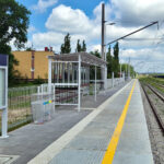 Zmodernizowany przystanek kolejowy w miejscowości Nida / źródło: PKP PLK
