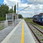 Zmodernizowany przystanek kolejowy w miejscowości Nida / źródło: PKP PLK