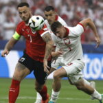 21.06.2024. Berlin, Niemcy. Piłkarskie mistrzostwa Europy. Mecz Polska - Austria. / Fot. HANNIBAL HANSCHKE - PAP/EPA.