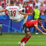 21.06.2024. Berlin, Niemcy. Piłkarskie mistrzostwa Europy. Mecz Polska - Austria. / Fot. HANNIBAL HANSCHKE - PAP/EPA.