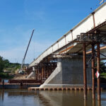 Prace na moście w Sandomierzu / Fot. GDDKiA