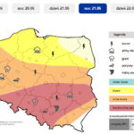 Prognoza burzowa na noc z 21/22 czerwca. / Źródło: IMGW-PIB