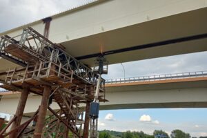Przebudowa mostu na Wiśle w Sandomierzu / źródło: GDDKiA