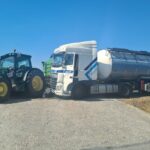 Zderzenie ciężarówki z ciągnikiem rolniczym