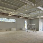 23.07.2024. Opatów. Budowa nowej siedziby Miejsko-Gminnej Biblioteki Publicznej im. Stanisława Czernika / Fot. Patryk Wójcik - Radio Kielce