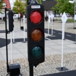 Miasteczko Ruchu Drogowego na daleszyckim rynku / źródło: Urząd Miasta i Gminy Daleszyce - Facebook