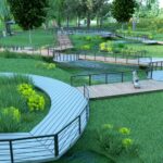 Wizualizacje projektu „Rewitalizacji Doliny Silnicy - kompleksowe zagospodarowanie terenu wraz z rozwojem błękitno-zielonej infrastruktury w mieście Kielce” / źródło: kielce.eu
