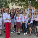 05.07.2024. Dzieci z Ukrainy zwiedzają Sandomierz w ramach kolonii zorganizowanej przez Caritas Diecezji Sandomierskiej / Fot. Grażyna Szlęzak - Radio Kielce