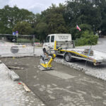02.07.2024. Sandomierz. Remont ul. Zamkowej / Fot. Grażyna Szlęzak - Radio Kielce