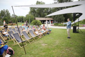 07.07.2024. Ciekoty. Spotkanie z Marcinem Koziołem / Fot. Wiktor Taszłow - Radio Kielce