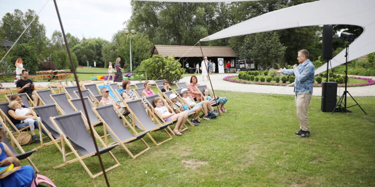 07.07.2024. Ciekoty. Spotkanie z Marcinem Koziołem / Fot. Wiktor Taszłow - Radio Kielce