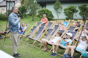 07.07.2024. Ciekoty. Spotkanie z Marcinem Koziołem / Fot. Wiktor Taszłow - Radio Kielce