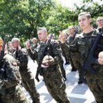 21.07.2024. Kielce. Przysięga wojskowa ochotników 10. Świętokrzyskiej Brygady Obrony Terytorialnej / Fot. Wiktor Taszłow - Radio Kielce