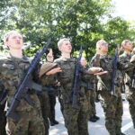 21.07.2024. Kielce. Przysięga wojskowa ochotników 10. Świętokrzyskiej Brygady Obrony Terytorialnej / Fot. Wiktor Taszłow - Radio Kielce