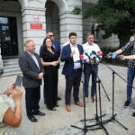 23.07.2024. Kielce. Konferencja radnych z z klubu Prawa i Sprawiedliwości / Fot. Wiktor Taszłow - Radio Kielce