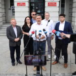 23.07.2024. Kielce. Konferencja radnych z z klubu Prawa i Sprawiedliwości / Fot. Wiktor Taszłow - Radio Kielce