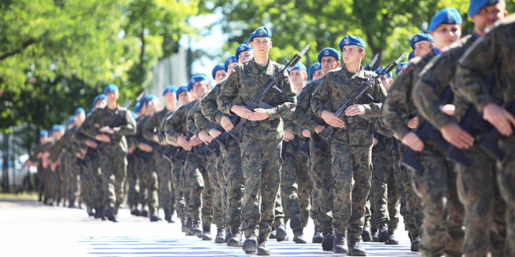 06.07.2024. Kielce. Centrum Przygotowań do Misji Zagranicznych w Kielcach. Przysięga wojskowa / Fot. Wiktor Taszłow - Radio Kielce