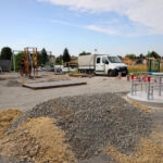 Staszów. Prace przy budowie integracyjnego placu zabaw przy Przedszkolu nr 3 / Fot. staszow.pl