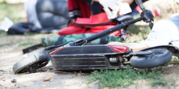 Zderzenie hulajnóg elektrycznych, dziecko w szpitalu