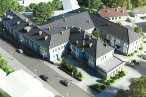 Wizualizacja rozbudowy szpitala w Chmielniku / Źródło: Starostwo Powiatowe w Kielcach
