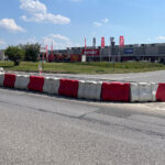 10.07.2024. Kielce. Biało-czerwone szykany na al. Szajnowicza-Iwanowa zostaną zlikwidowane / Fot. Wiktor Taszłow - Radio Kielce