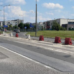 10.07.2024. Kielce. Biało-czerwone szykany na al. Szajnowicza-Iwanowa zostaną zlikwidowane / Fot. Wiktor Taszłow - Radio Kielce
